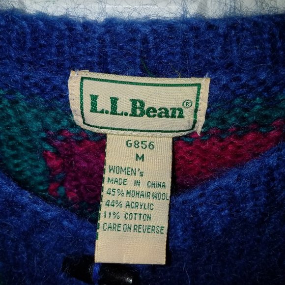 Vintage L.L. Bean Mohair Blend Cardigan Sweater - Picture 5 of 5